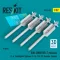 ResKit AIM-2000 IRIS-T missiles (4 pcs) (F-4, Eurofighter Typhoon, F-16, F/A-18, Tornado, Gripen) (3D Printed)