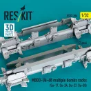 ResKit MBD3-U6-68 multiple bombs racks (2 pcs) (Su-17, Su-24, Su-27, Su-30) (3D Printed)