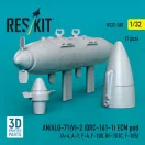 ResKit AN/ALQ-71(V)-2 (QRC-161-1) ECM pod (1pcs) (A-4, A-7, F-4, F-100, RF-101C, F-105) (3D Printed)