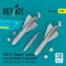 ResKit AGM-62 Walleye I missiles (2 pcs) with AN/AWG-16 data link pod (1 pcs) (A-4, A-6, A-7, F-4, F/A-18) (3D Printed)