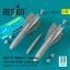 ResKit AGM-62 Walleye II missiles (2 pcs) with AN/AWG-16 data link pod (1 pcs) (A-4, A-6, A-7, F-4, F/A-18) (3D Printed)
