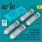ResKit Mk-XVII Depth bombs (350 lb) (4 pcs) (PB4Y-1, PB4Y-2, PBY/PBN, PB2Y, SB2C, SOC, SO3C, SC, SBD, JRF, J4F, TBF/TBM, PV-1, PV-2, PBM, PBJ, OS2U, SB2U) (3D Printed)