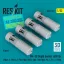 ResKit Mk-38 Depth bombs (650 lb) (4 pcs) (PB4Y-1, PB4Y-2, PBY/PBN, PB2Y, SBD, TBF/TBM, PV-1, PV-2, PBM) (3D Printed)