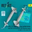ResKit GBU-10 Paveway I laser guided bombs with BSU-37/B fin and BSU-3A/B wing (slow speed) (2 pcs) (F-4D/E, F-111, A-6A, A-7E) (3D Printed)