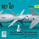 ResKit GBU-10 Paveway I laser guided bombs with BSU-37/B fin and BSU-3A/B wing (slow speed) (2 pcs) (F-4D/E, F-111, A-6A, A-7E) (3D Printed)