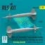 ResKit GBU-10 Paveway I laser guided bombs with BSU-37/B fin and BSU-3A/B wing (slow speed) thermally protected (2 pcs) (F-4D/E, F-111, A-6A, A-7E) (3D Printed)