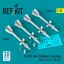 ResKit R-27EP (AA-10 Alamo-F) missiles (4 pcs) (MiG-29, Su-27, Yak-141) (3D Printed)