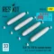 ResKit BLU-1A (750 lb) napalm bombs (4 pcs) (A-1, A-4, A-7, A-26K, B-57, F-100) (3D Printed)