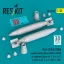 ResKit BLU-27A/B 750lb napalm bombs finned (MXU-469/B) or unfinned (2 pcs) (A-1, A-4, A-7, A-26K, B-57, F-4, F-100, F-105 ) (3D Printed)
