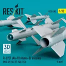 ResKit R-27ET (AA-10 Alamo-D) missiles (4 pcs) (MiG-29, Su-27, Yak-141) (3D Printed)