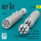 ResKit LAU-68, LAU-68D/A, LAU-131/A Hydra rocket launchers for US Army & Navy, Ukrainian AF (a/c & h) (2 pcs) (3D Printed)