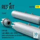 ResKit LAU-68, LAU-68D/A, LAU-131/A Hydra rocket launchers for US Army & Navy, Ukrainian AF (a/c & h) (2 pcs) (3D Printed)