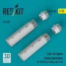ResKit LAU-3A Hydra rocket launchers for US Army & Navy (a/c & h) (2 pcs) (3D Printed)
