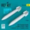 ResKit B43-0 nuclear bombs (2 pcs) (F-100D/F, F-101A/C, F-104A/C, F-105D/F, FB-111A, F-111A/D/E/F, F-4C/D/E) (3D Printed)