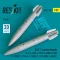 ResKit B43-1 nuclear bombs (2 pcs) (A-4, A-6A/E, A-7C/E, B-47B/E, B-58A, F-100D/F, F-104A/C, F-105D/F, F-111A/D/E/F, F-4C/D/E ) (3D Printed)