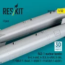 ResKit B43-1 nuclear bombs (2 pcs) (A-4, A-6A/E, A-7C/E, B-47B/E, B-58A, F-100D/F, F-104A/C, F-105D/F, F-111A/D/E/F, F-4C/D/E ) (3D Printed)