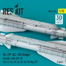 ResKit Kh-29T (AS-14B Kedge) missiles with AKU-58 (2 pcs) (Su-17, Su-25, Su-24, Su-30, Mig-27) (3D Printed)