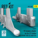 ResKit US weapon adapter for Su-27 Flanker (2 pcs) (GBU-39 SDB, GBU-62 (JDAM-ER)) (3D Printed)