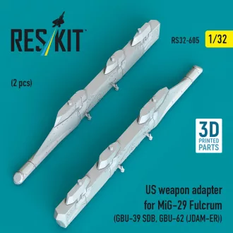   ResKit US weapon adapter for MiG-29 Fulcrum (2 pcs) (GBU-39 SDB, GBU-62 (JDAM-ER)) (3D Printed)