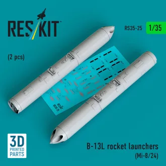 ResKit B-13L rocket launchers (2 pcs) (Mi-8/24) (3D printed)