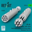 ResKit LAU-68, LAU-68D/A, LAU-131/A Hydra rocket launchers for US Army & Navy, Ukrainian AF (a/c & h) (2pcs) (3D Printed)