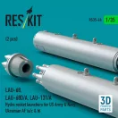 ResKit LAU-68, LAU-68D/A, LAU-131/A Hydra rocket launchers for US Army & Navy, Ukrainian AF (a/c & h) (2pcs) (3D Printed)