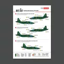 ResKit Su-25 Frogfoot Clover (BLUE 01, 04, 10, 22, 33) Ukrainian Air Forces (Main Decals with Stencils)(1/48)