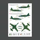 ResKit Su-25 Frogfoot Clover (BLUE 01, 04, 10, 22, 33) Ukrainian Air Forces (Main Decals with Stencils)(1/48)