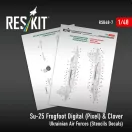 ResKit Su-25 Frogfoot Digital (Pixel) & Clover Ukrainian Air Forces (Stencils Decals)(1/48)