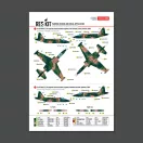 ResKit Su-25 Frogfoot Geometric (BLUE 17, 33, 01, 02) Ukrainian Air Forces (Main Decals with Stencils)(1/48)