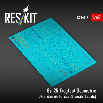   ResKit Su-25 Frogfoot Geometric Ukrainian Air Forces (Stencils Decals)(1/48)