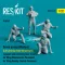 ResKit Green jersey (Modern) (Left position from the aircraft) Catapult and Arresting Gear Crews, Air Wing Maintenance Personnel, Air Wing Quality Control Personnel (4 pcs) (3D Printed)