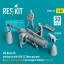 ResKit US Aircraft mechanics with SUU-23 20mm gun pod (open & close gun bay) on transport trolley (scene 1) (3 pcs) (3D Printed)