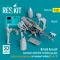 ResKit British Aircraft mechanics with SUU-23 20mm gun pod (open & close gun bay) on on transport trolley (scene 1) (3 pcs) (3D Printed)