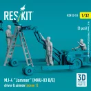 ResKit MJ-4 Jammer (MHU-83 B/E) driver & airmen (scene 1) (3 pcs) (3D Printed)