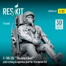 ResKit F-105D Thunderchief pilot sitting in ejection seat for Trumpeter kit (1 pcs) (3D Printed)