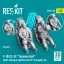 ResKit F-105F/G Thunderchief pilots sitting in ejection seat for Trumpeter kit (2 pcs) (3D Printed)