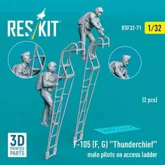   ResKit F-105 (F, G) Thunderchief male pilots on access ladder (2 pcs) (3D Printed)