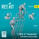 ResKit F-105 (F, G) Thunderchief male pilots on access ladder (2 pcs) (3D Printed)