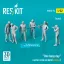 ResKit One busy day carrier crew on deck (scene 2) (6 pcs) (3D Printed)