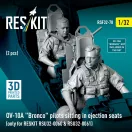ResKit OV-10A Bronco pilots sitting in ejection seats (2 pcs) (only for RESKIT RSU32-0060 & RSU32-0061) (3D Printed)