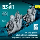 ResKit OV-10A Bronco pilots sitting in ejection seats (2 pcs) (only for RESKIT RSU32-0060 & RSU32-0061) (3D Printed)