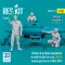 ResKit Driver & airmen (modern) (3 pcs) (MHU-83 D/E lift truck LOWER loading position for RSK32-0010) (3D Printed)