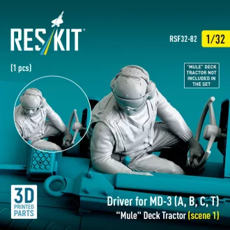   ResKit Driver for MD-3 (A, B, C, T) Mule Deck Tractor (scene 1) (1 pcs) (3D Printed)