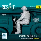 ResKit Driver for MD-3 (A, B, C, T) Mule Deck Tractor (scene 1) (1 pcs) (3D Printed)