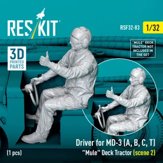   ResKit Driver for MD-3 (A, B, C, T) Mule Deck Tractor (scene 2) (1 pcs) (3D Printed)