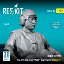 ResKit Male driver for A/S-32A-31A Mule Tow Tractor (scene 1) (1 pcs) (3D Printed)