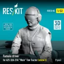 ResKit Female driver for A/S-32A-31A Mule Tow Tractor (scene 2) (1 pcs) (3D Printed)