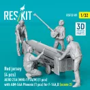 ResKit Red jersey (4 pcs) AERO 21A (MHU-191A/M) (1 pcs) with AIM-54A Phoenix (1 pcs) for F-14A,B (scene 2) (3D Printed)