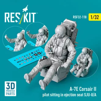   ResKit A-7E Corsair II pilot sitting in ejection seat SJU-8/A (3D Printed)